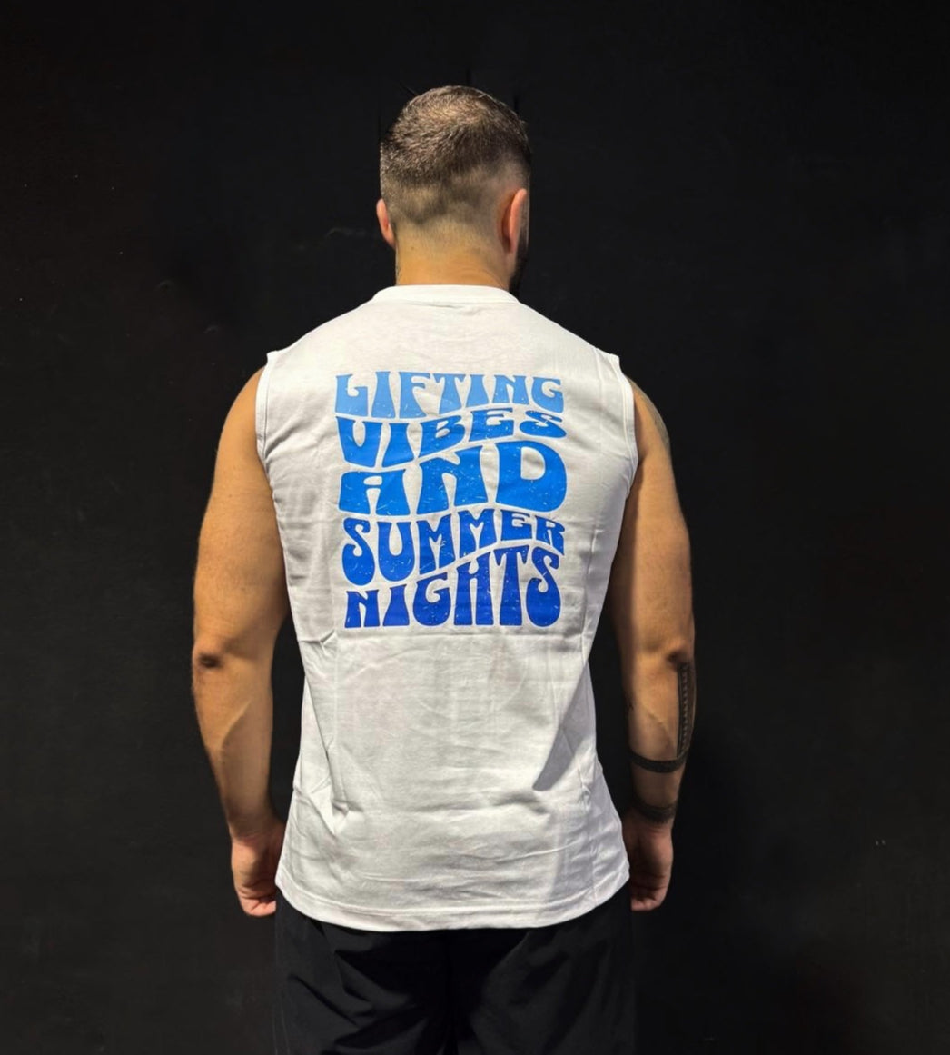 Camiseta lifting vibes blanca