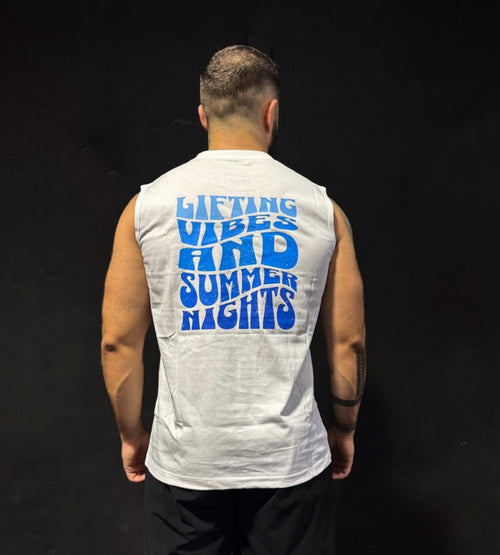 Camiseta lifting vibes blanca