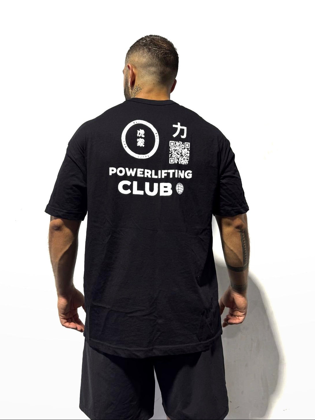 CAMISETA OVERSIZE PREMIUM NEGRA POWERLIFTING CLUB