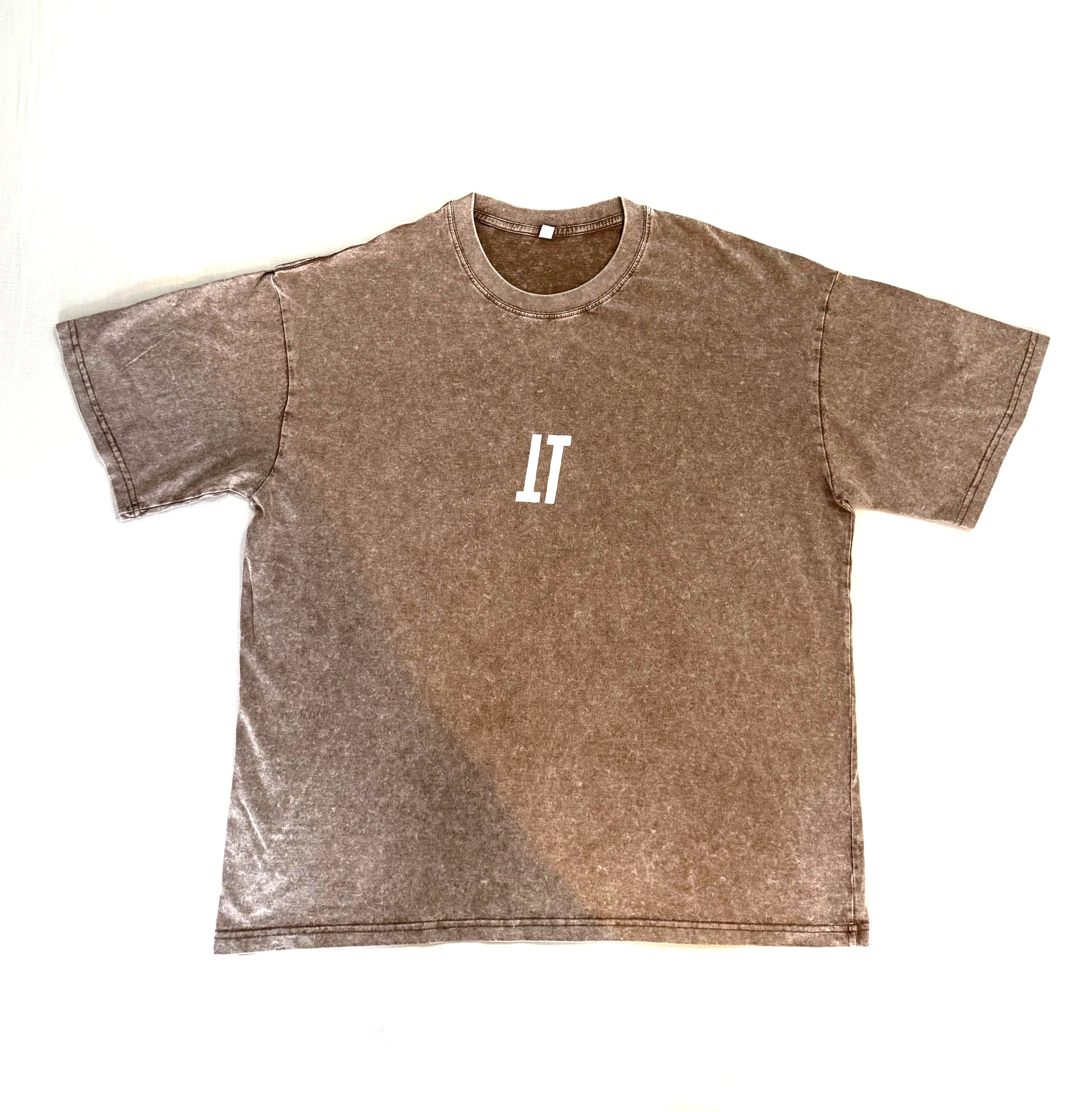 Camiseta oversize marron acid